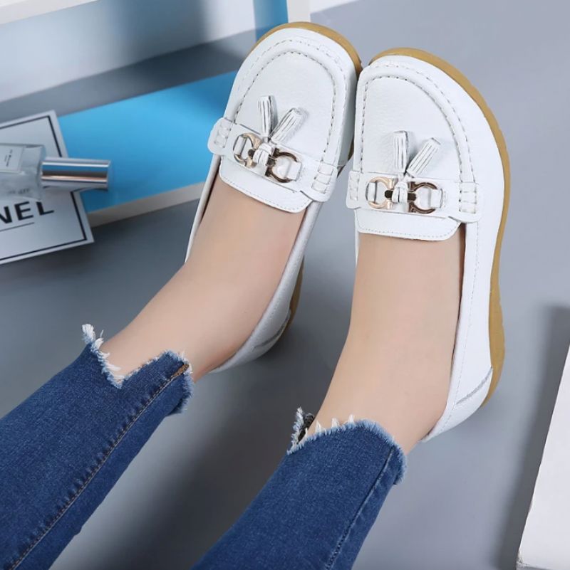 Płaskie Buty Damskie Pola - Pomarańczowy