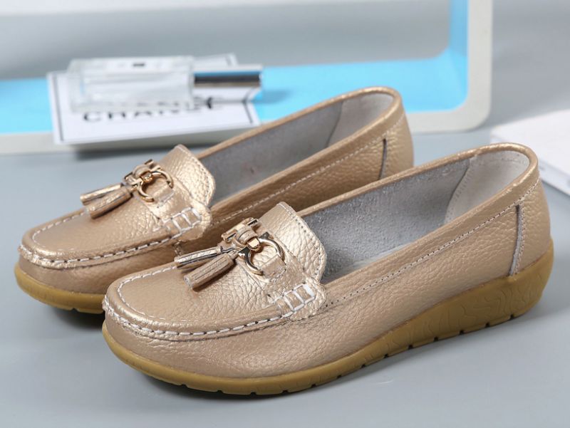 Płaskie Buty Damskie Pola - Pomarańczowy