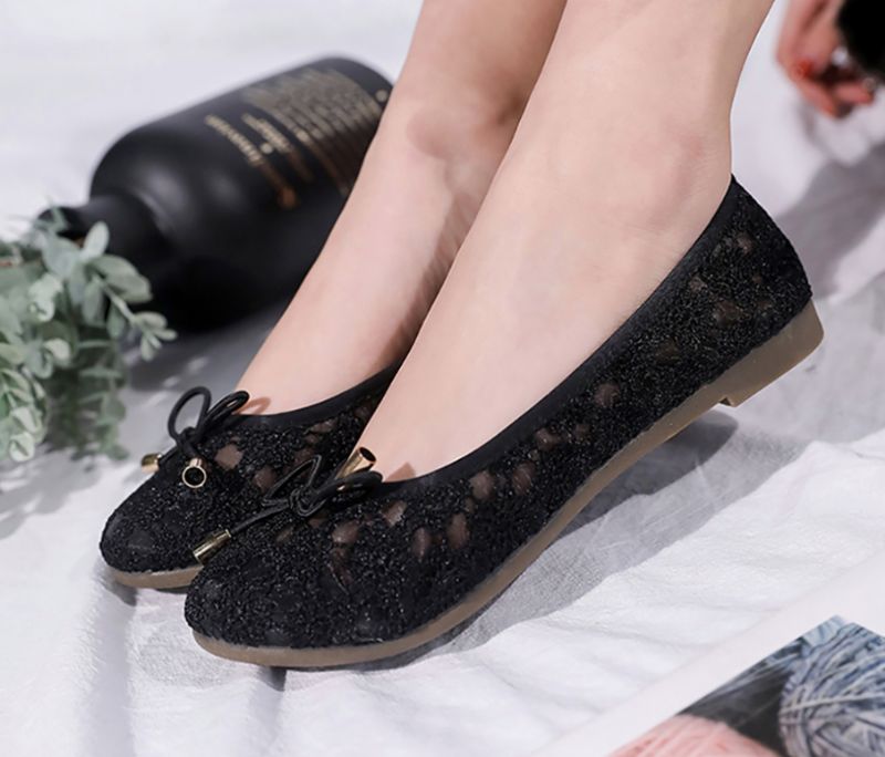 Płaskie Buty Damskie Rosmerta - Czarny
