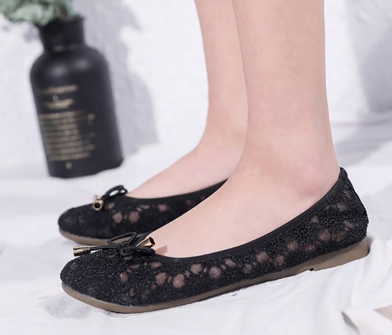 Płaskie Buty Damskie Rosmerta - Czarny