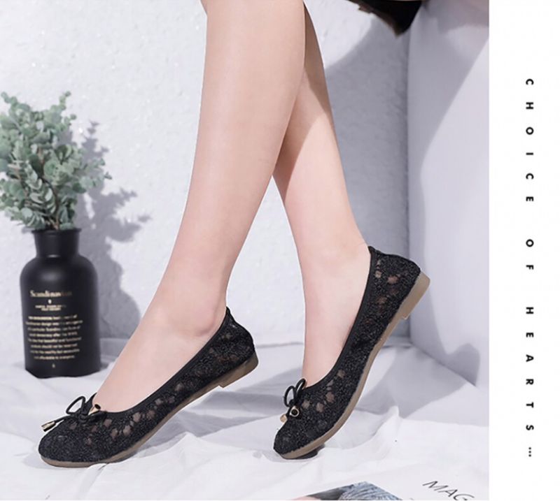 Płaskie Buty Damskie Rosmerta - Czarny