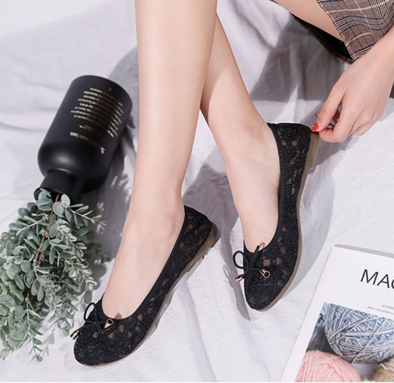 Płaskie Buty Damskie Rosmerta - Czarny