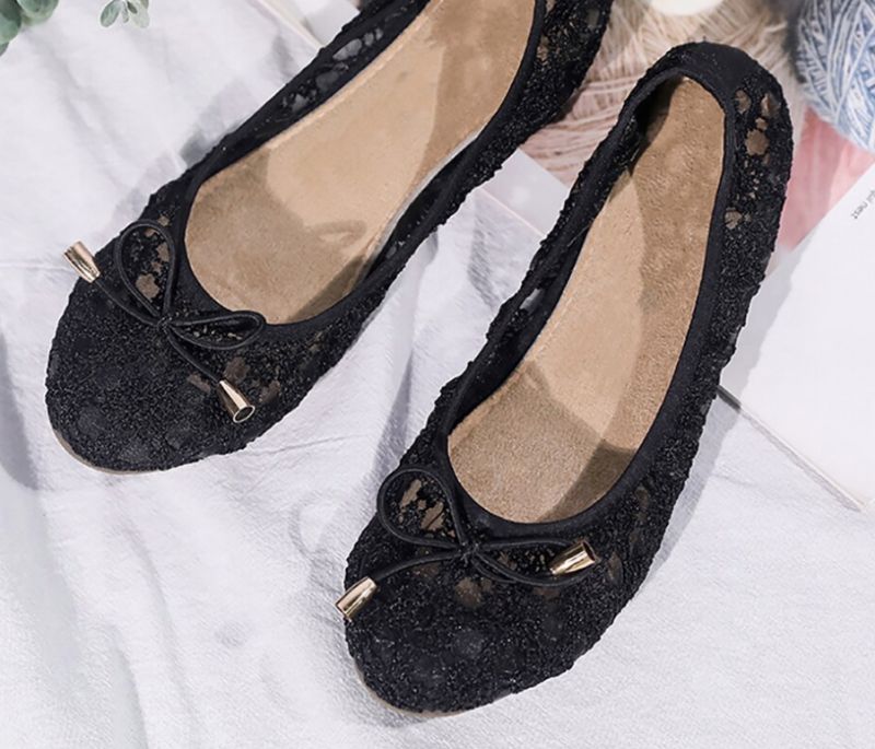 Płaskie Buty Damskie Rosmerta - Czarny