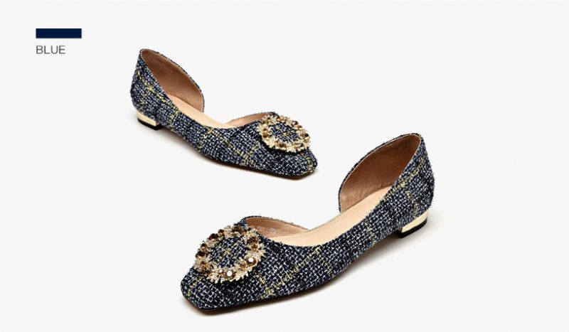 Płaskie Buty Damskie Yanela - Niebieski