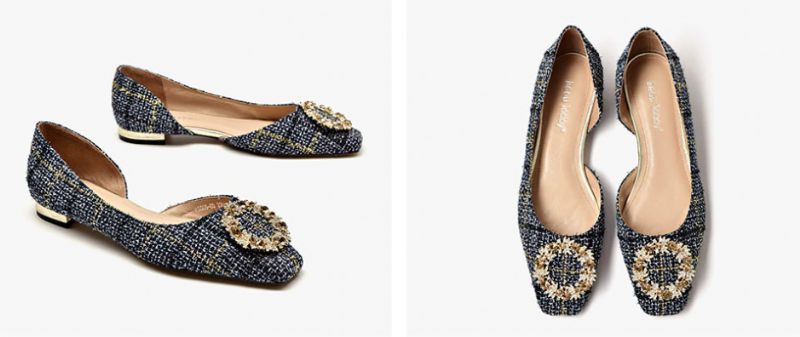 Płaskie Buty Damskie Yanela - Niebieski