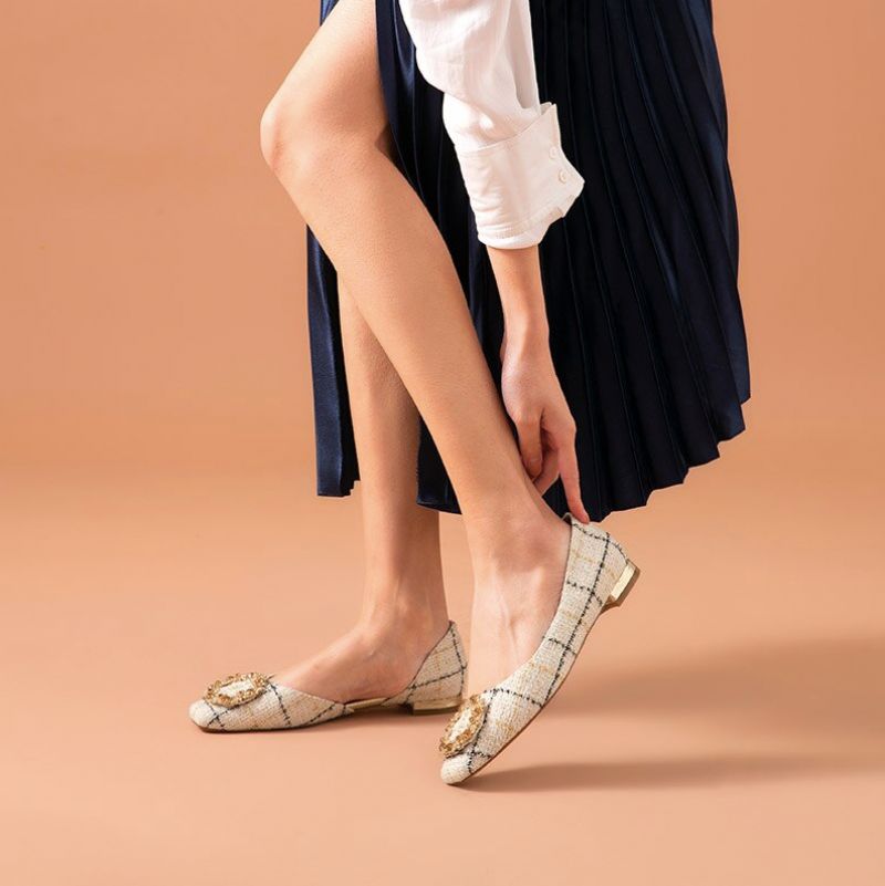 Płaskie Buty Damskie Yanela - Niebieski