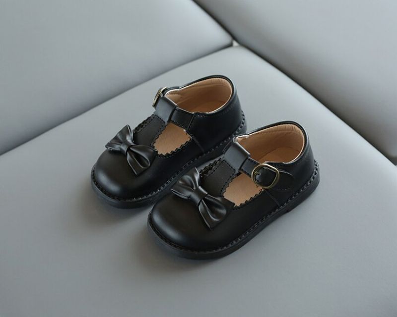 Płaskie Buty Susy Dla Dziewcząt - Czarny