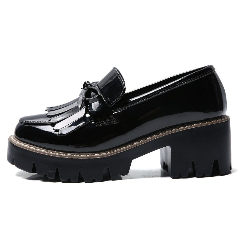 Platformy Damskie Electra - Czarny