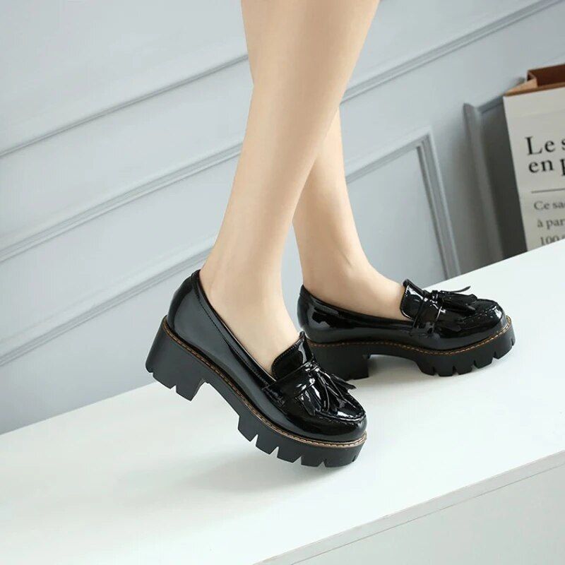 Platformy Damskie Electra - Czarny