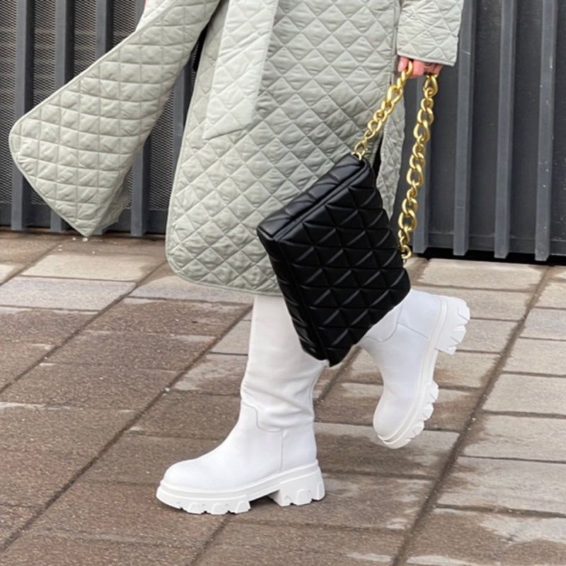 Polaca Damskie Zimowe Buty Do Kolan - Czarny