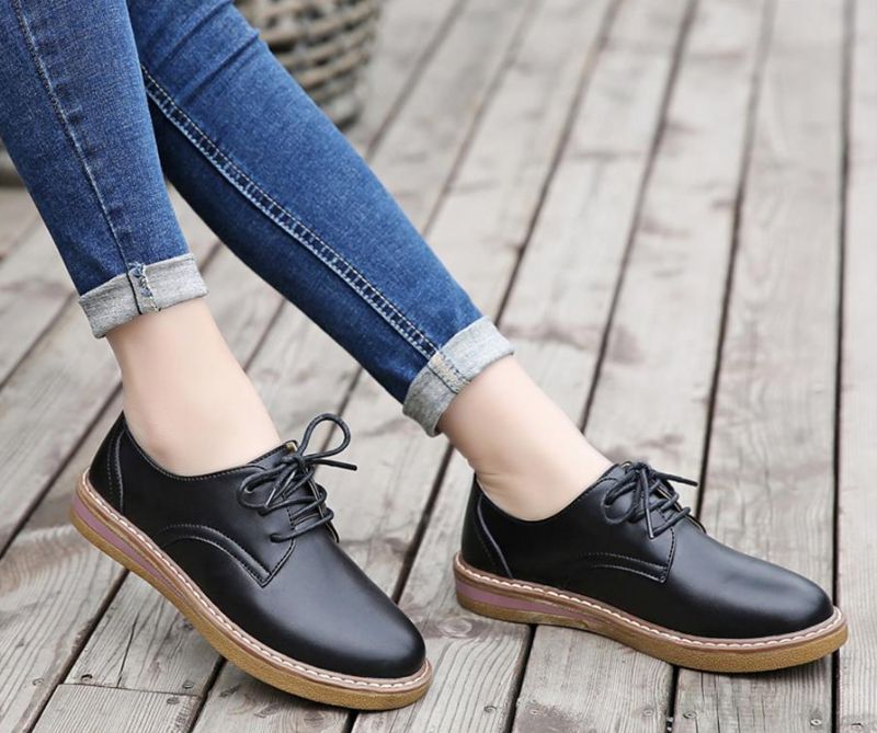 Półbuty Damskie Camile Oxford Loafer - Beżowy