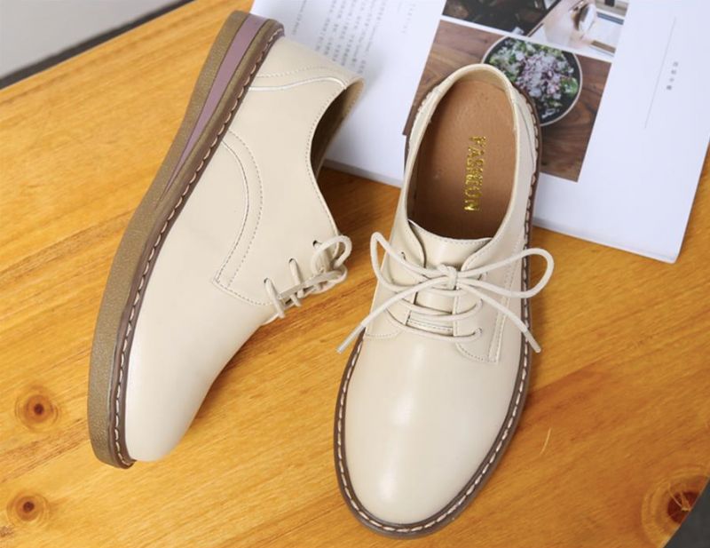 Półbuty Damskie Camile Oxford Loafer - Beżowy