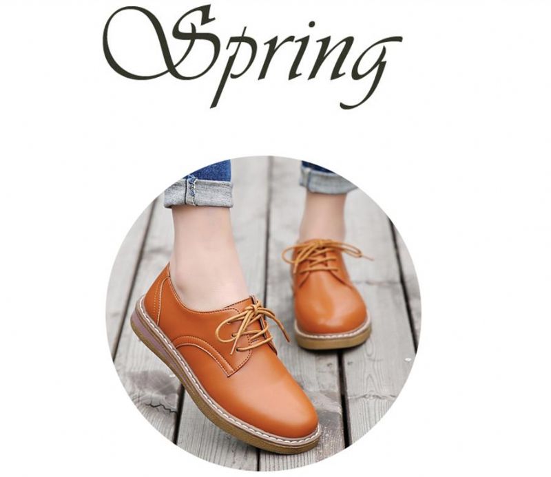 Półbuty Damskie Camile Oxford Loafer - Beżowy