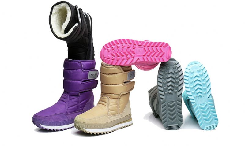 Poncho Damskie Wodoodporne Frosty Snow Boot - Niebieski