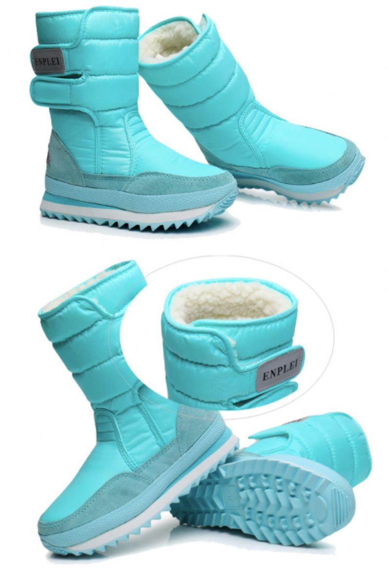 Poncho Damskie Wodoodporne Frosty Snow Boot - Niebieski