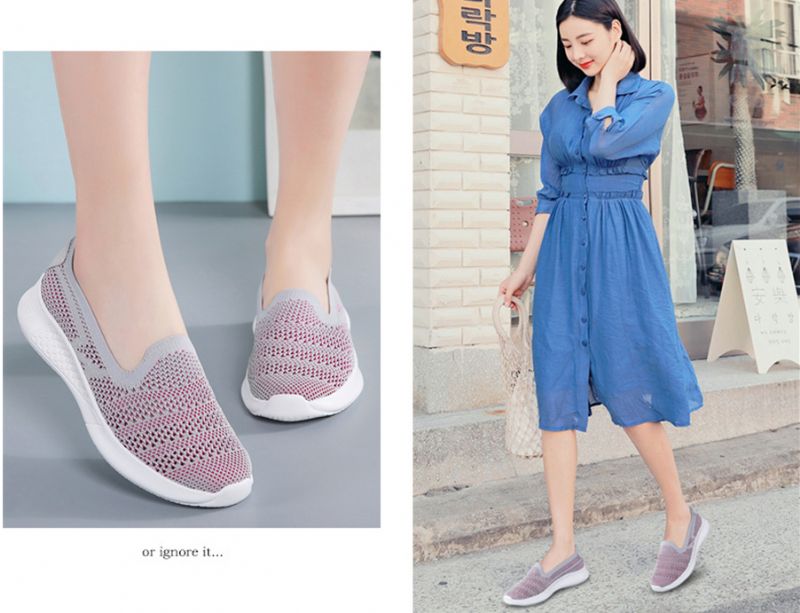 Pousa Damskie Buty Wsuwane - Czerwony