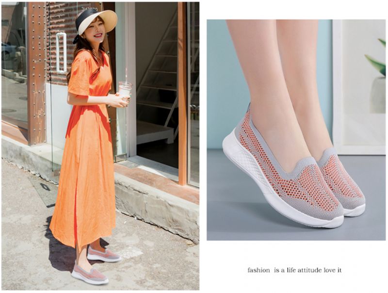 Pousa Damskie Buty Wsuwane - Czerwony