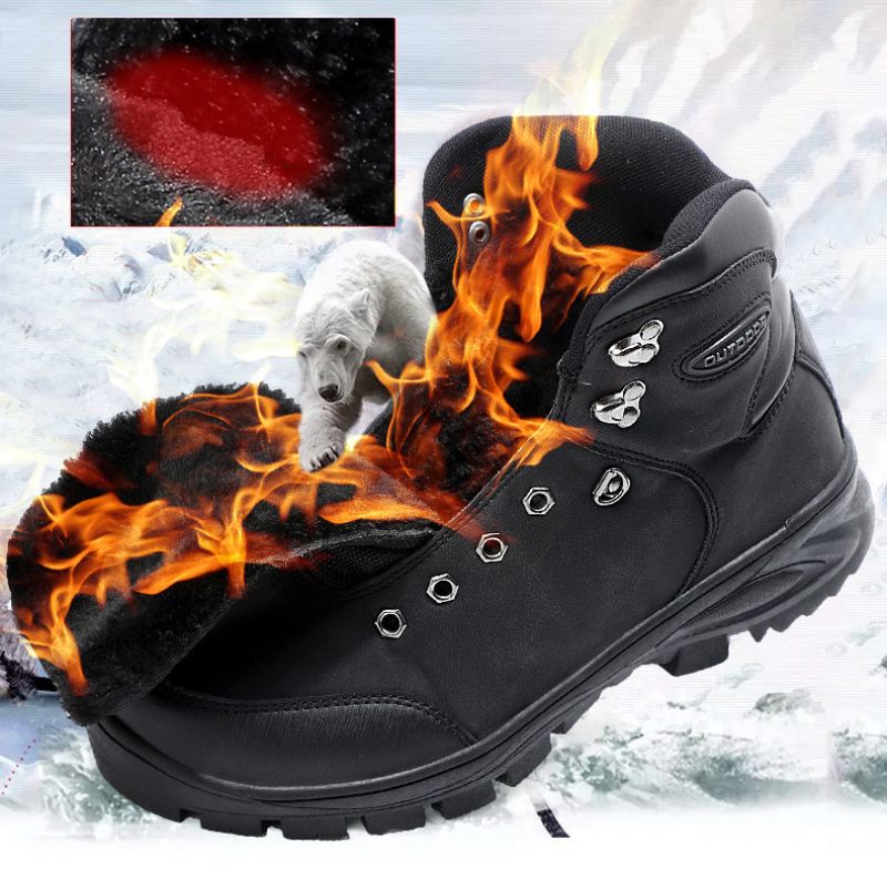 Pozo Męskie Buty Zimowe - Czarny