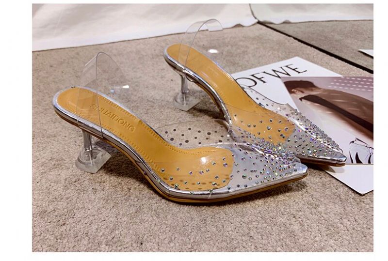 Pregonas Damskie Buty Na Obcasie - Srebrny 3.5