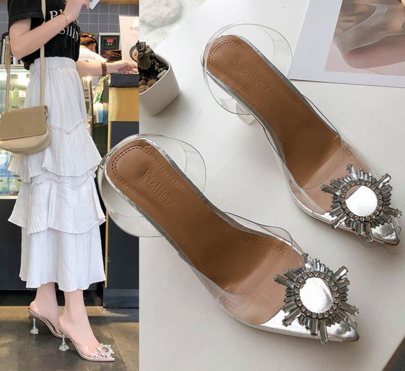 Pregonas Damskie Buty Na Obcasie - Srebrny 3.5