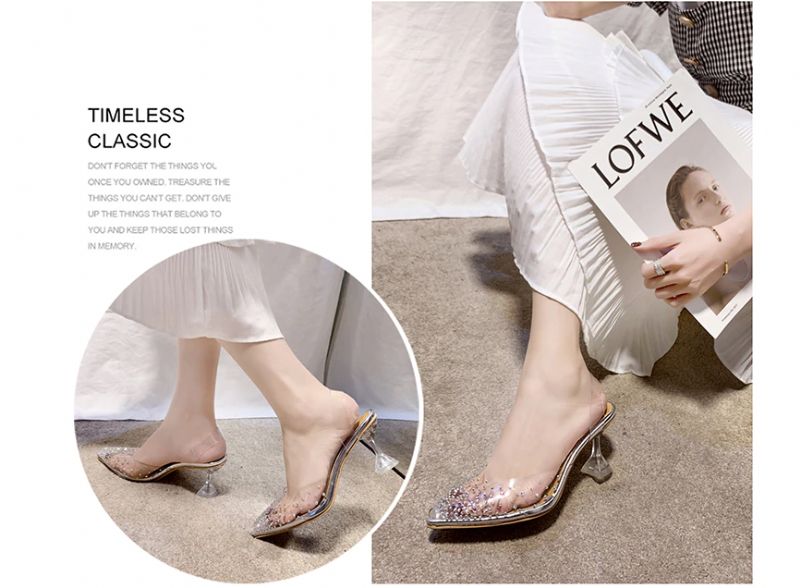 Pregonas Damskie Buty Na Obcasie - Srebrny 3.5