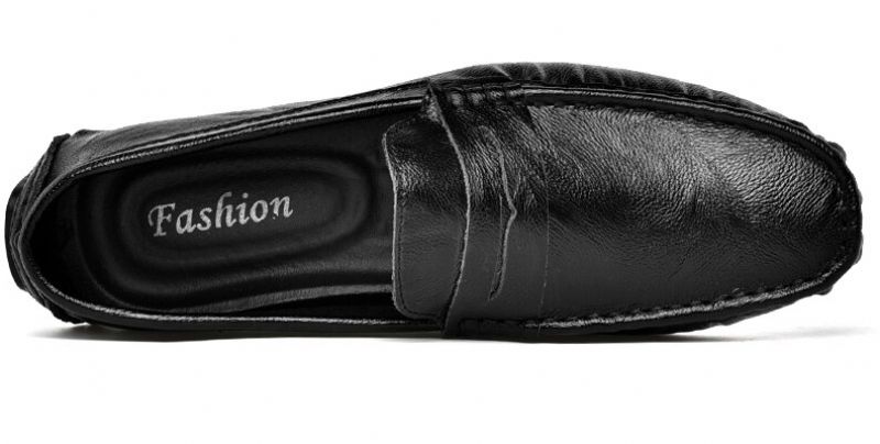 Prete Men's Loafer Dress Shoes - Czarny