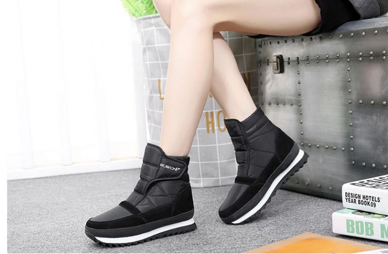 Puchi Damskie Buty - Czarny