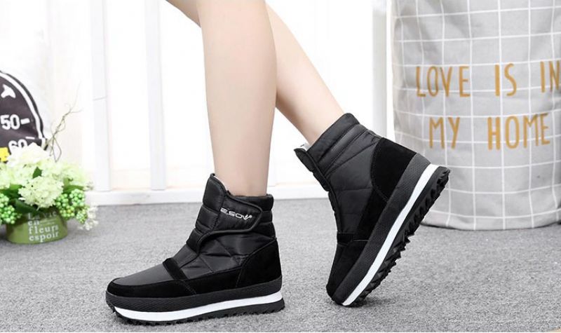 Puchi Damskie Buty - Czarny