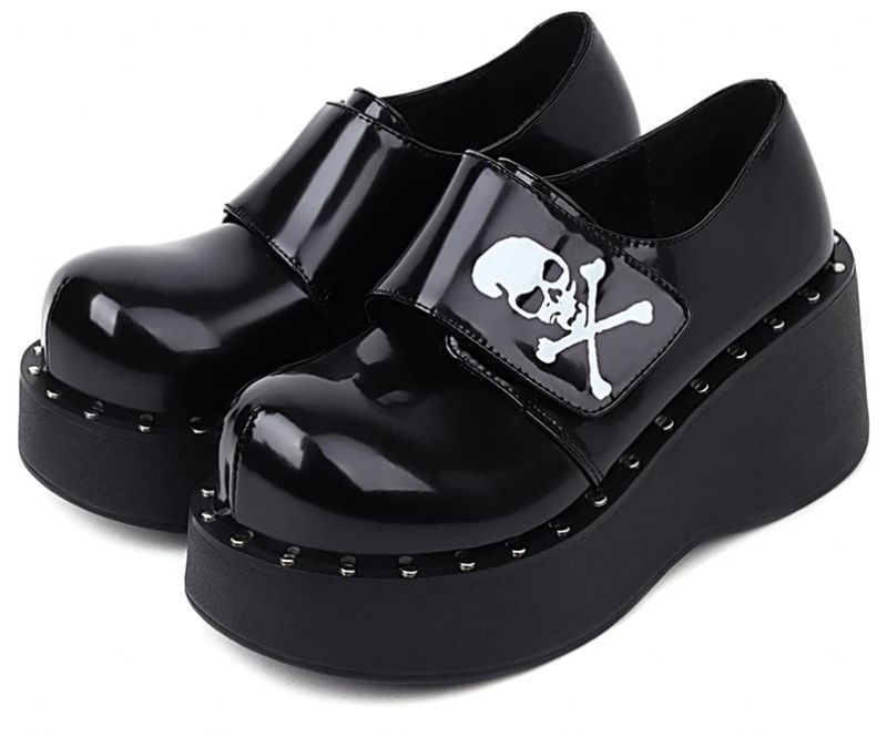 Rafaela Damskie Buty Na Platformie - Czarny