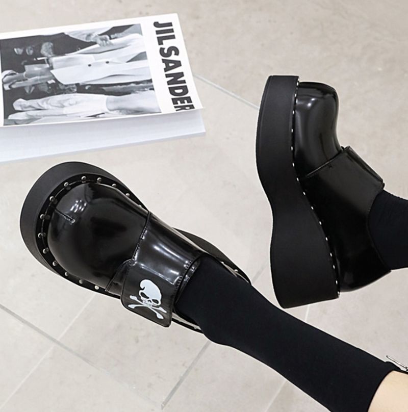 Rafaela Damskie Buty Na Platformie - Czarny