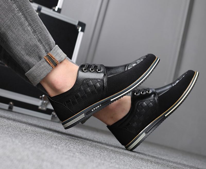 Rainy Mokasyny Męskie Buty Casualowe - Czarny