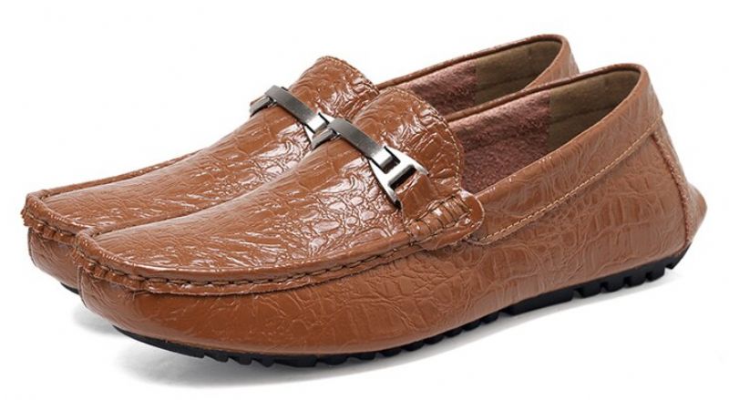 Ramiro Męskie Mokasyny Casualowe Buty - Niebieski