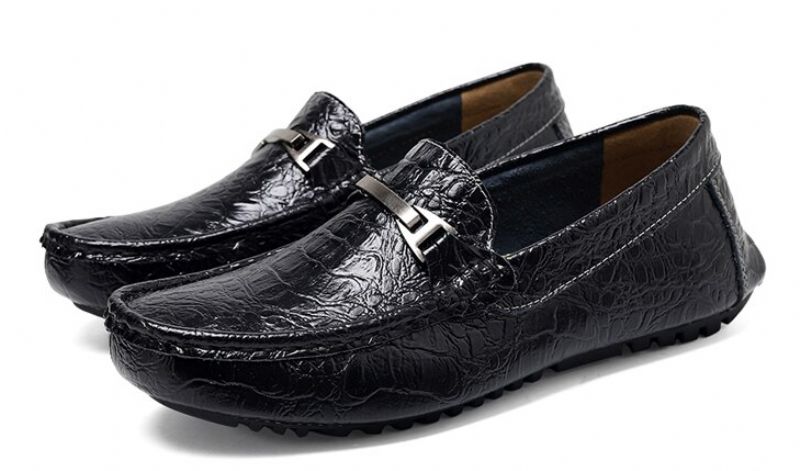 Ramiro Męskie Mokasyny Casualowe Buty - Niebieski