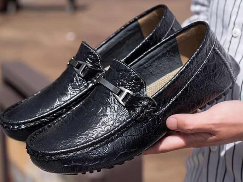 Ramiro Męskie Mokasyny Casualowe Buty - Niebieski