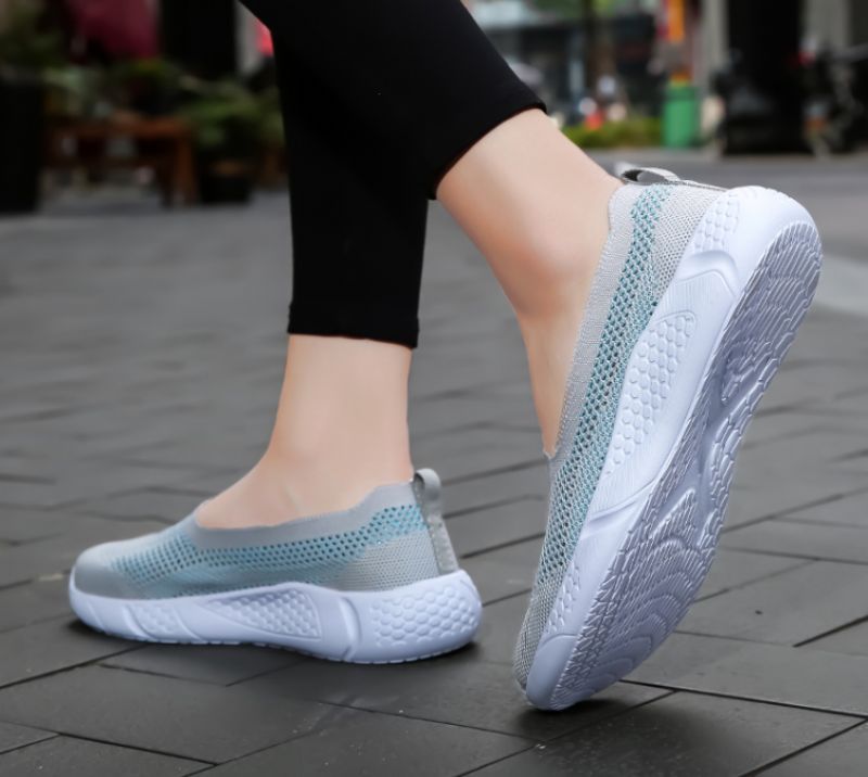 Rania Damskie Buty Wsuwane - Szary