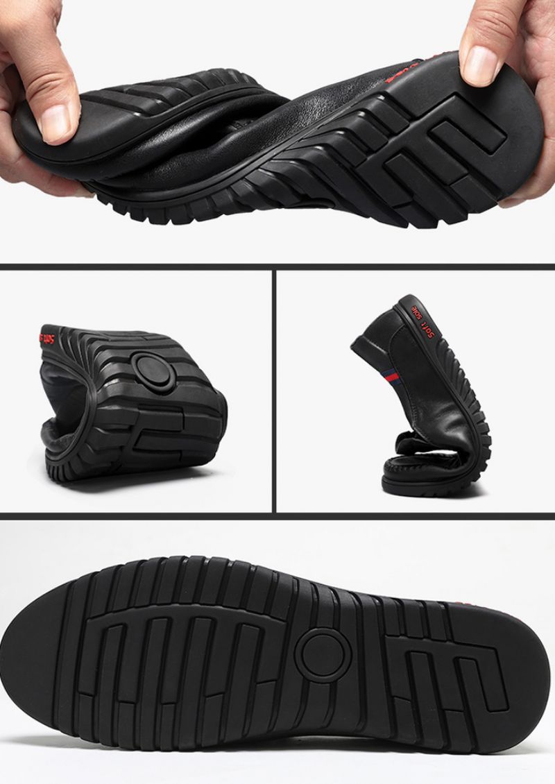 Rayner Męskie Mokasyny Eleganckie Buty - Czarny