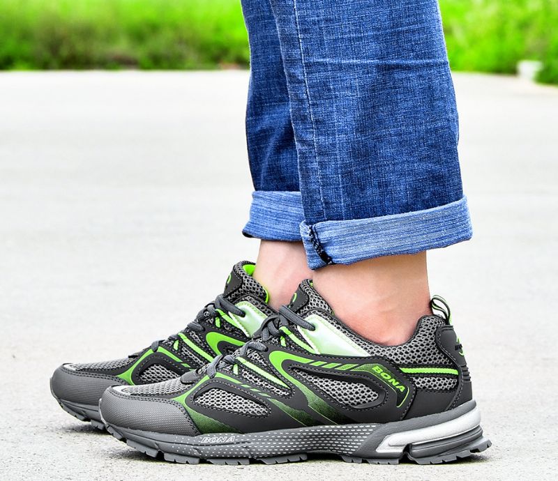 Renzo Męskie Buty Do Biegania - Srebrny