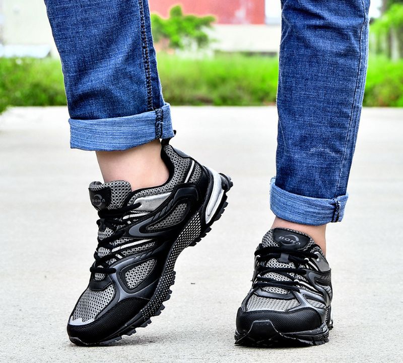Renzo Męskie Buty Do Biegania - Srebrny