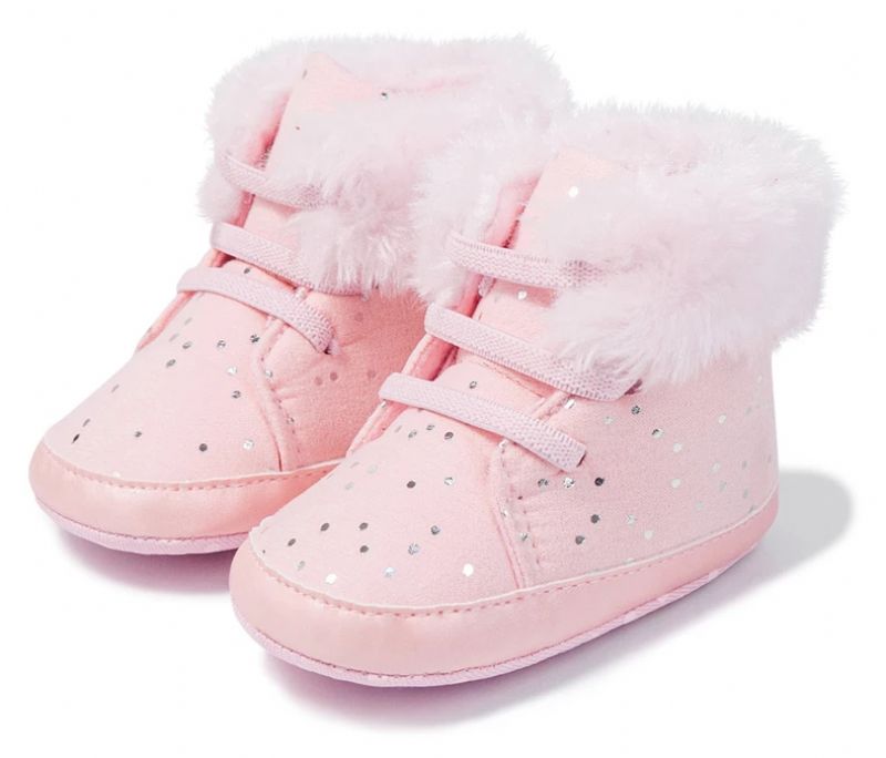 Rhona Dziecięce Buty Śnieżne - Różowe futro