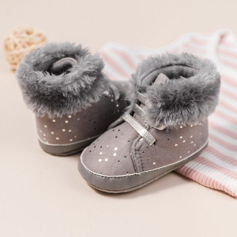 Rhona Dziecięce Buty Śnieżne - Różowe futro