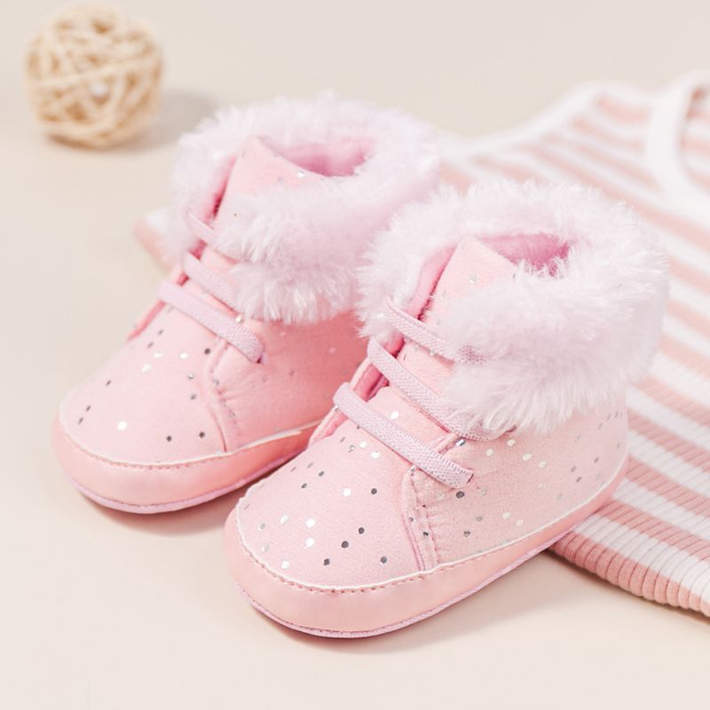 Rhona Dziecięce Buty Śnieżne - Różowe futro