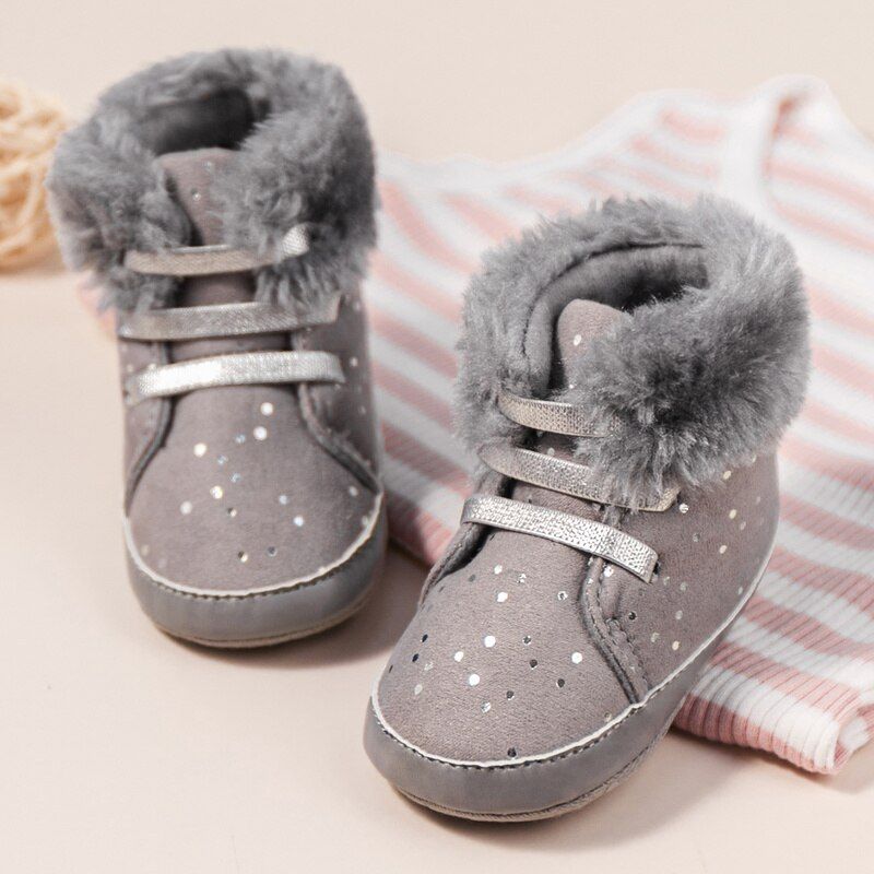 Rhona Dziecięce Buty Śnieżne - Różowe futro