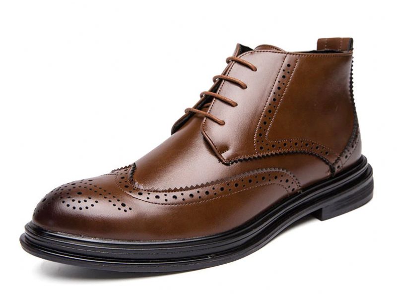 Ribes Męskie Buty Chukka - Kawa