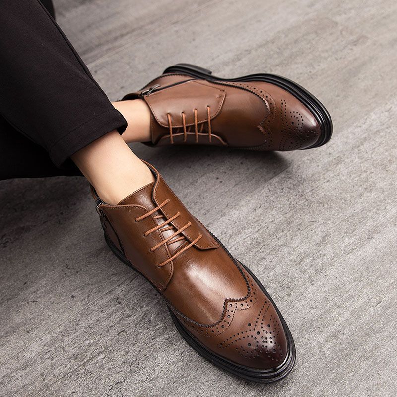 Ribes Męskie Buty Chukka - Kawa