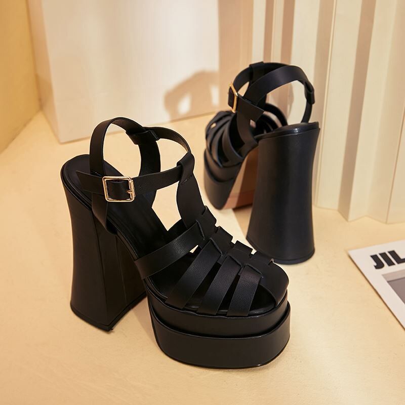 Richi Damskie Buty Na Obcasie - Czarny