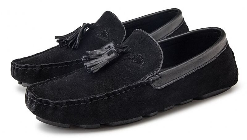 Rico Męskie Mokasyny Modne Buty - Czarny ack