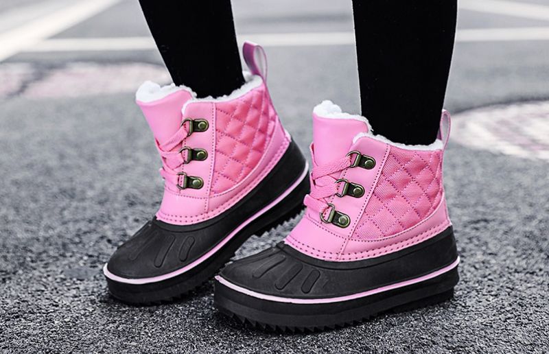 Robbles Dziewczęce Buty Śnieżne - Różowe futro