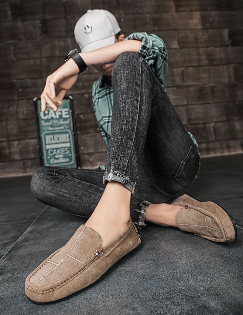 Rodenas Męskie Mokasyny Eleganckie Buty - Brązowy