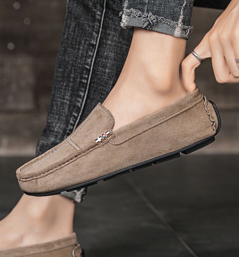 Rodenas Męskie Mokasyny Eleganckie Buty - Brązowy