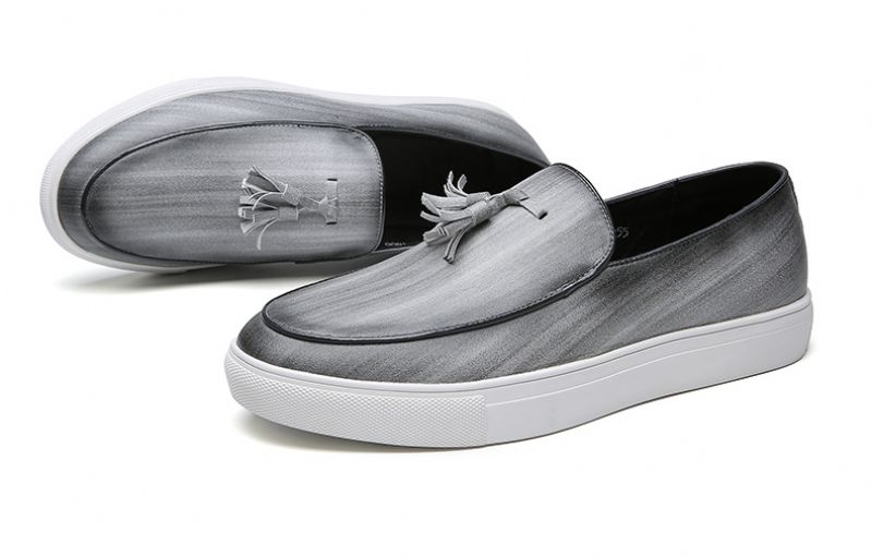 Romero Męskie Mokasyny Casualowe Buty - Brązowy